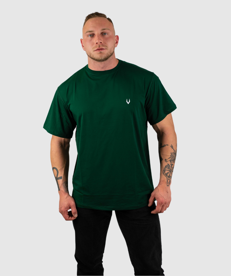 Oversize Tshirt BACKPRINT  - GREEN (MEN)