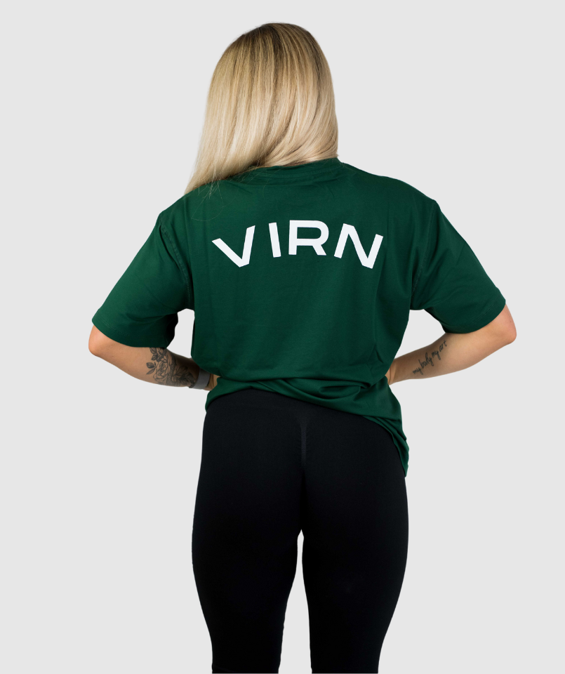 Oversize  T-Shirt BACKPRINT  - GREEN (WOMAN)