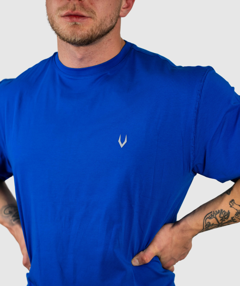 Oversize Tshirt BACKPRINT  - BLUE (MEN) 