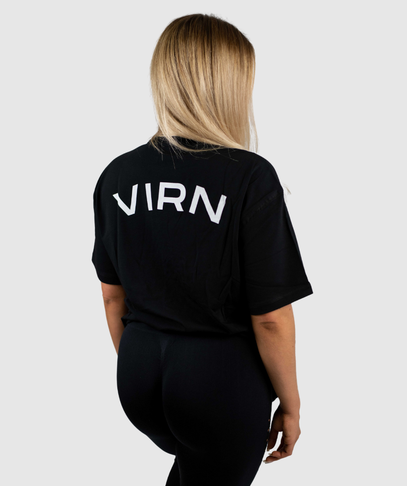 Oversize  T-Shirt BACKPRINT - Black (WOMAN)