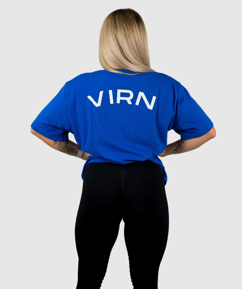 Oversize  T-Shirt BACKPRINT  - BLUE (WOMAN)