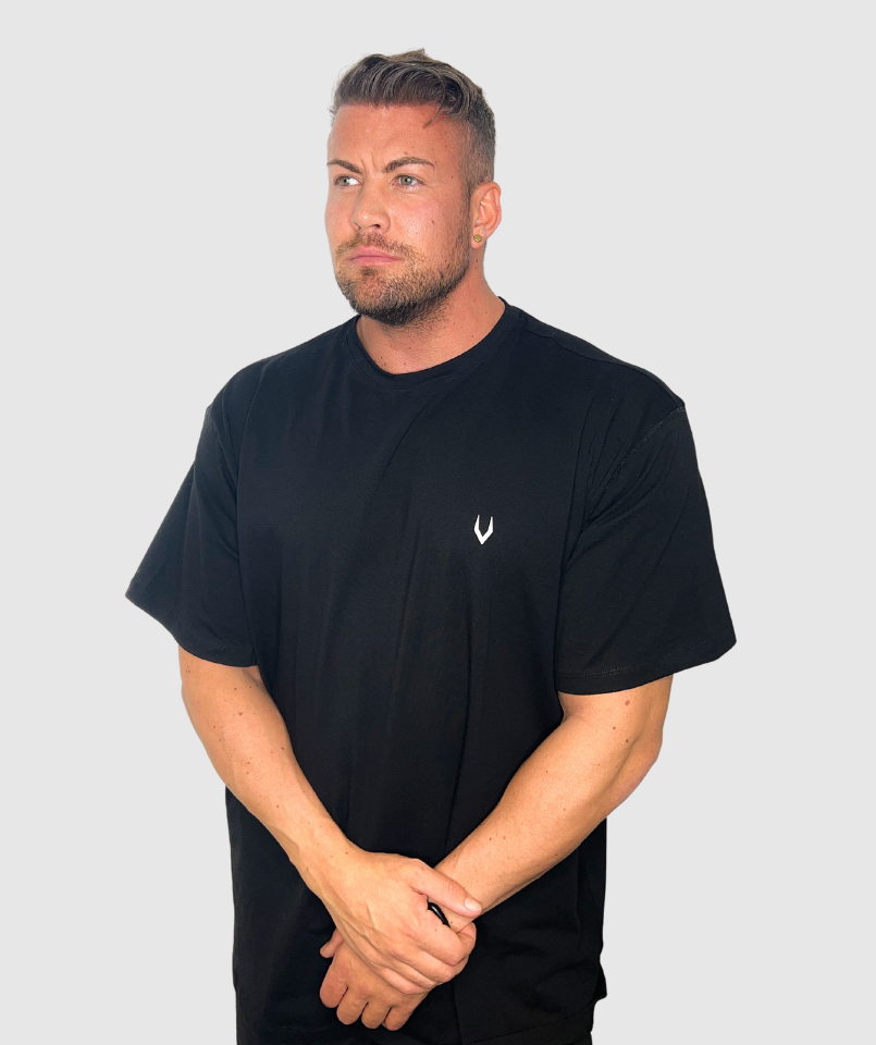 Oversize Tshirt BACKPRINT  - BLACK (MEN) 